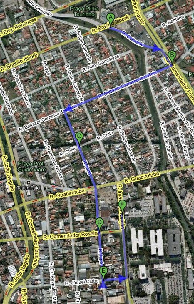 Veja trajeto no mapa | 