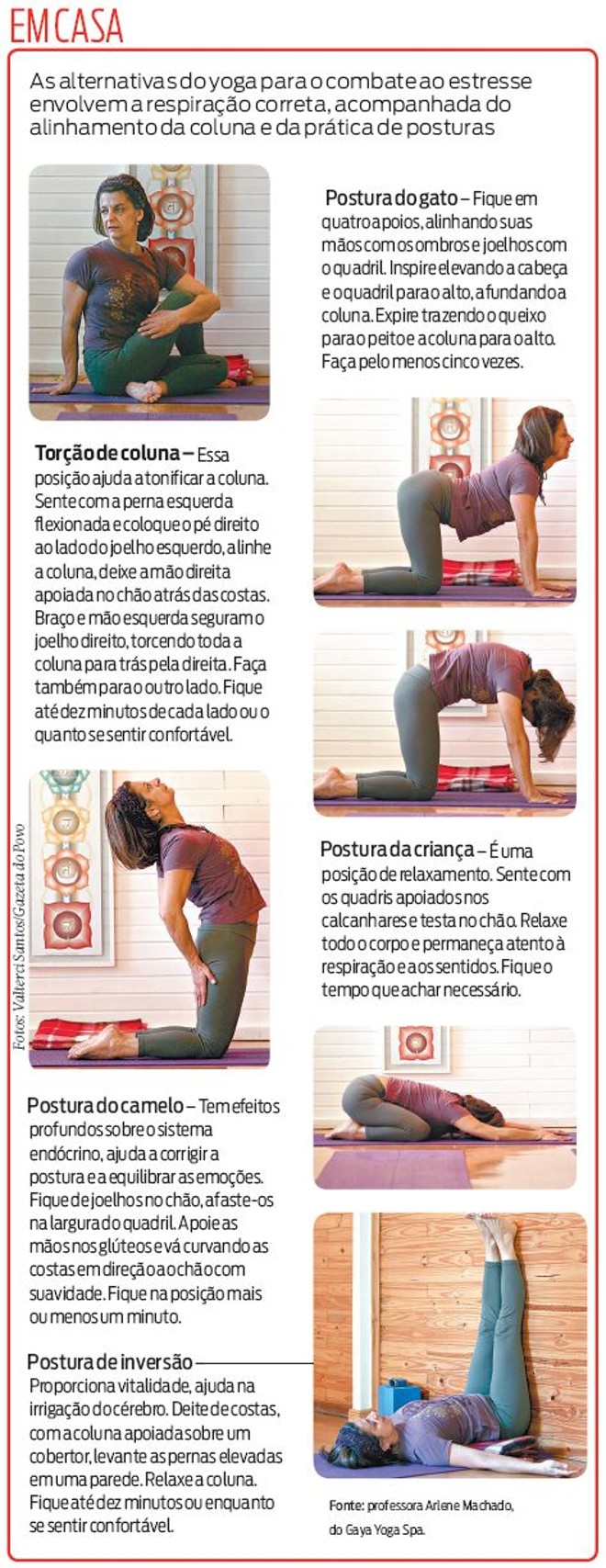 Conheça algumas posturas do yoga que podem ajudar no combate ao estresse | 