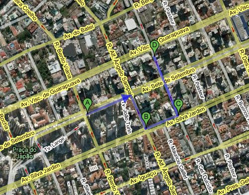 Veja no mapa como o motorista poderá acessar a Coronel Dúlcidio |