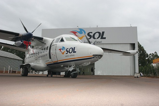 Aeronave da nova companhia paranaense Sol | Divulgaão