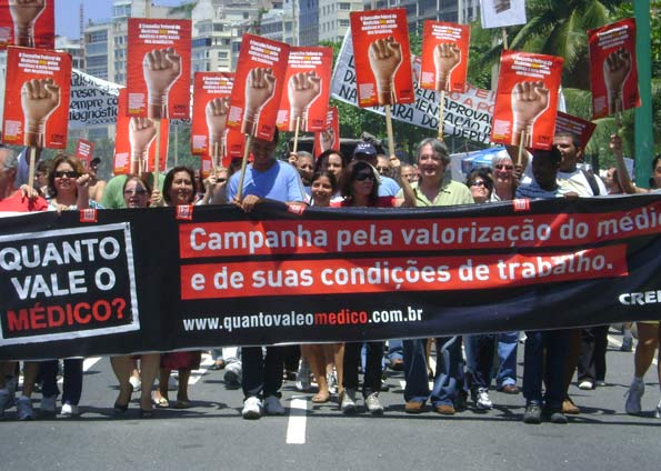 Protesto realizado em Copacabana, no Rio | Divulgação