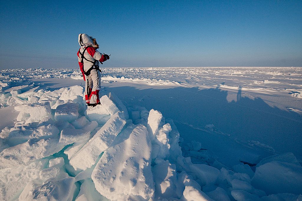 Gelo no Ártico: espessura de 1,8 metro | Martin Hartley/AFP