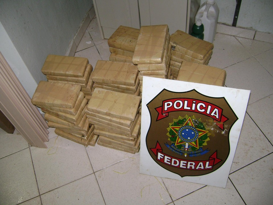 Ao todo, 66,2 quilos de maconha foram apreendidos | Divulgação/PF
