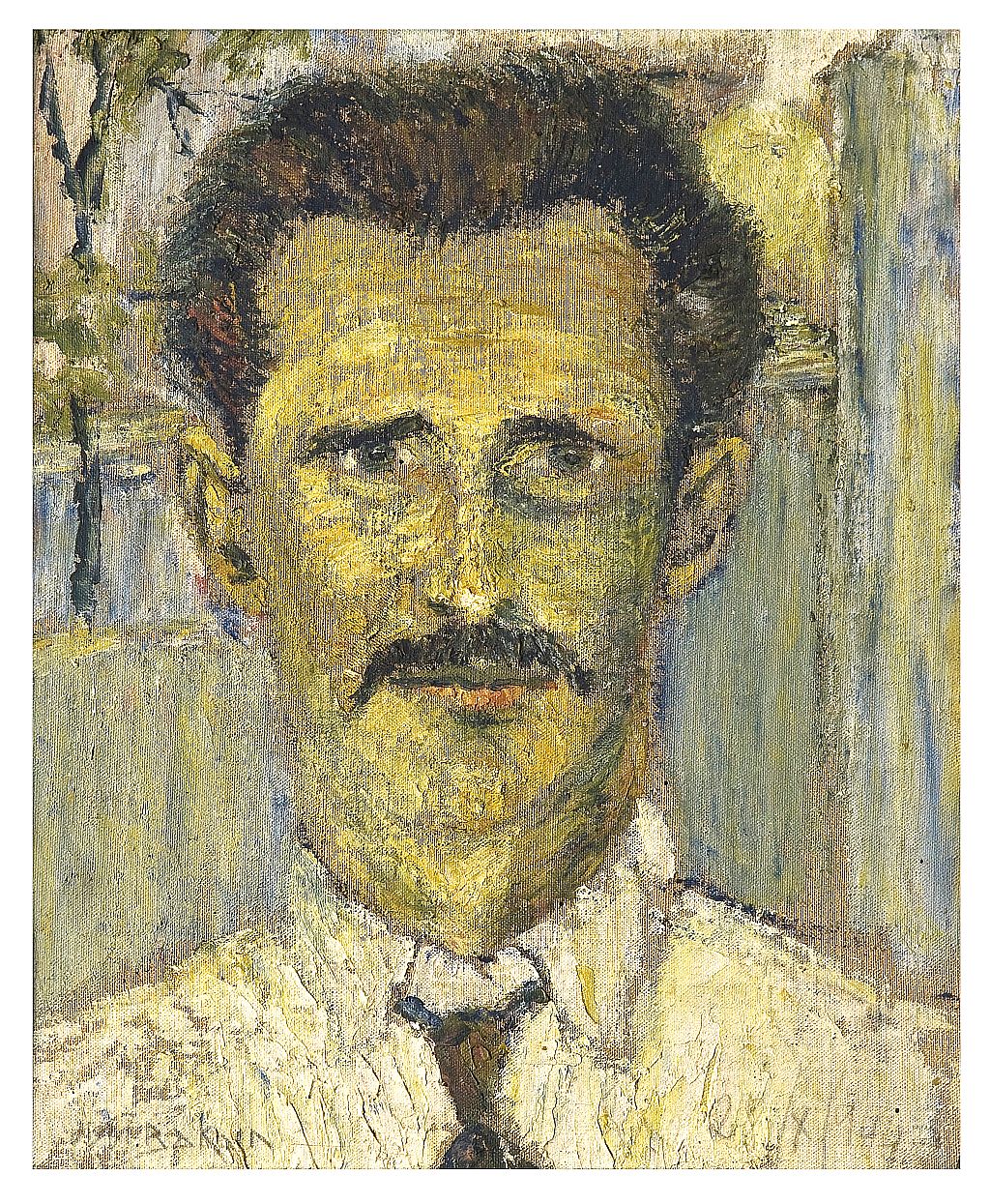 Um dos vários autorretratos de Bakun: artista nascido em Mallet que construiu uma obra ligada à paisagem do Paraná | Imagens: Reprodução