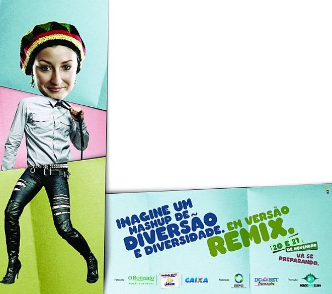 Imagem da campanha publicitária do festival brinca com os diferentes estilos do público | 