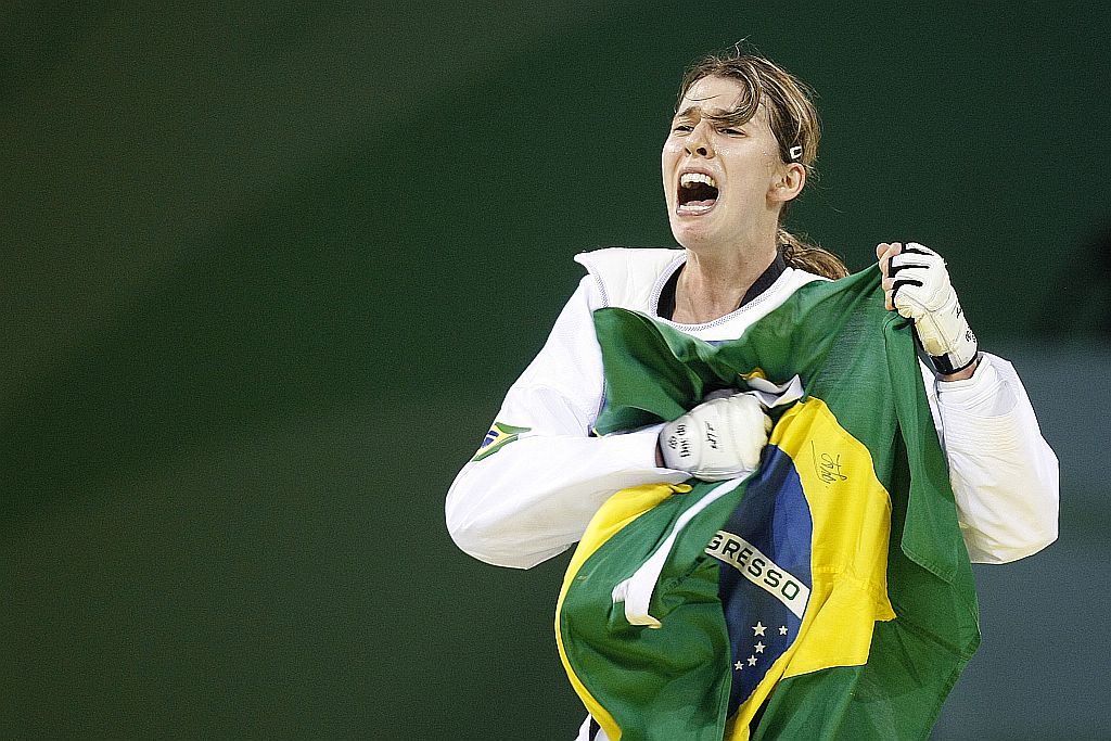Natália Falavigna, cabeça de chave no Mundial, contou com estrutura inédita para a disputa na Dinamarca | Jonathan Campos/Gazeta do Povo