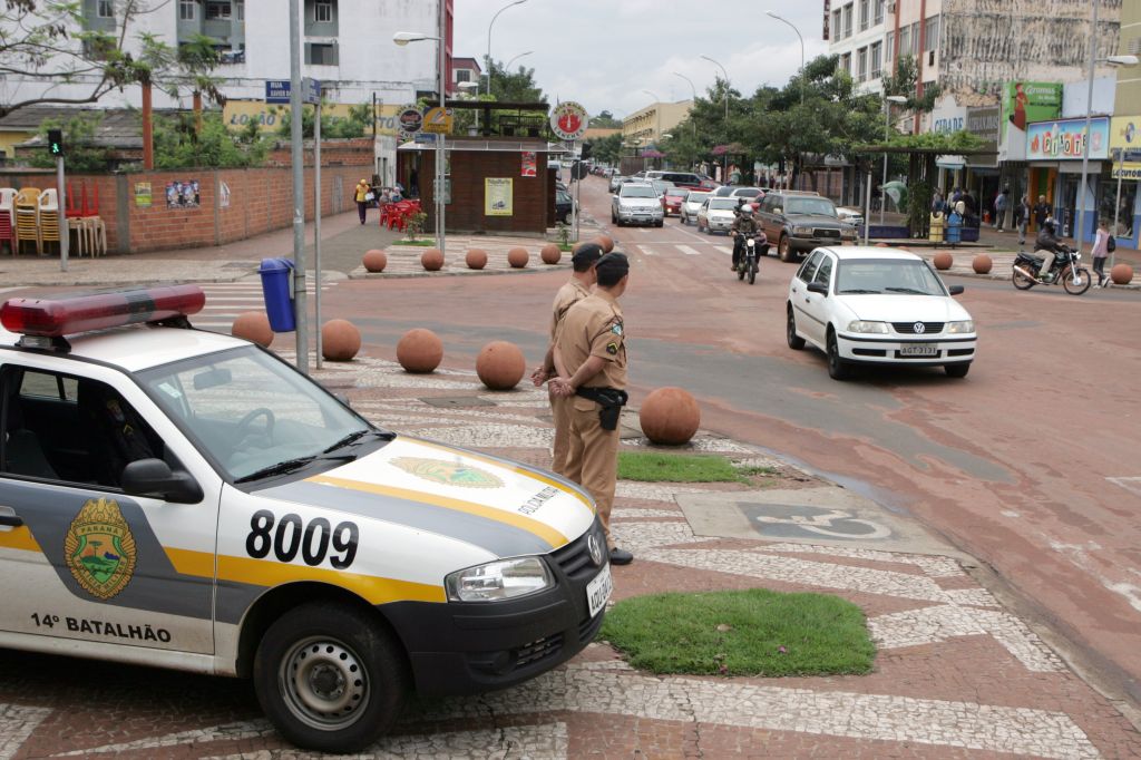 Policiamento ostensivo em Foz do Iguaçu: redução de 151 para 113 homicídios | Christian Rizzi/ Gazeta do Povo