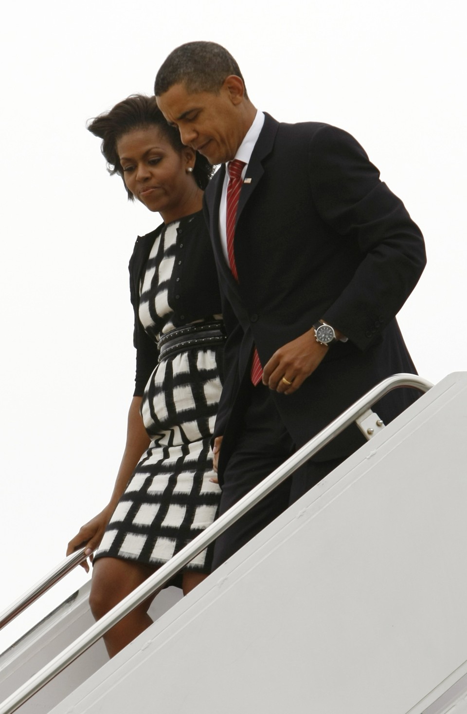 Michele e Barack Obama em Copenhague: presidente dos EUA parabenizou o Rio pela vitória | Kevin Lamarque / Reuters
