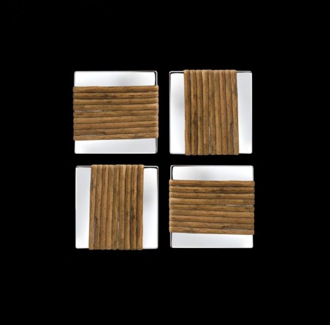 Puxador Plana Junco, da Zen Design. Com acabamentos cromado ou cromo escovado. Custa R$ 28,08 a unidade. À venda na Forma & Função | 