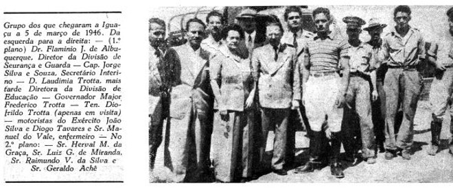 Ao lado da primeira-dama e diretora da Divisão de Educação, Laudímia Trotta, o governador Trotta chega com sua equipe de governo para assumir a administração do Iguaçu |