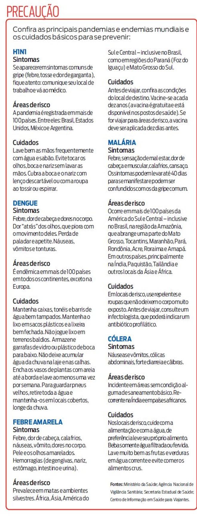 Confira as principais pandemias e endemias e qual os cuidados para prevenir | 