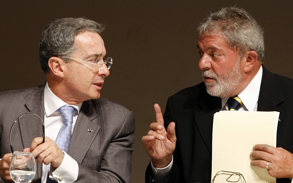 Presidente colombiano, Alvaro uribe, teve encontro com Lula em São Paulo | Reuters