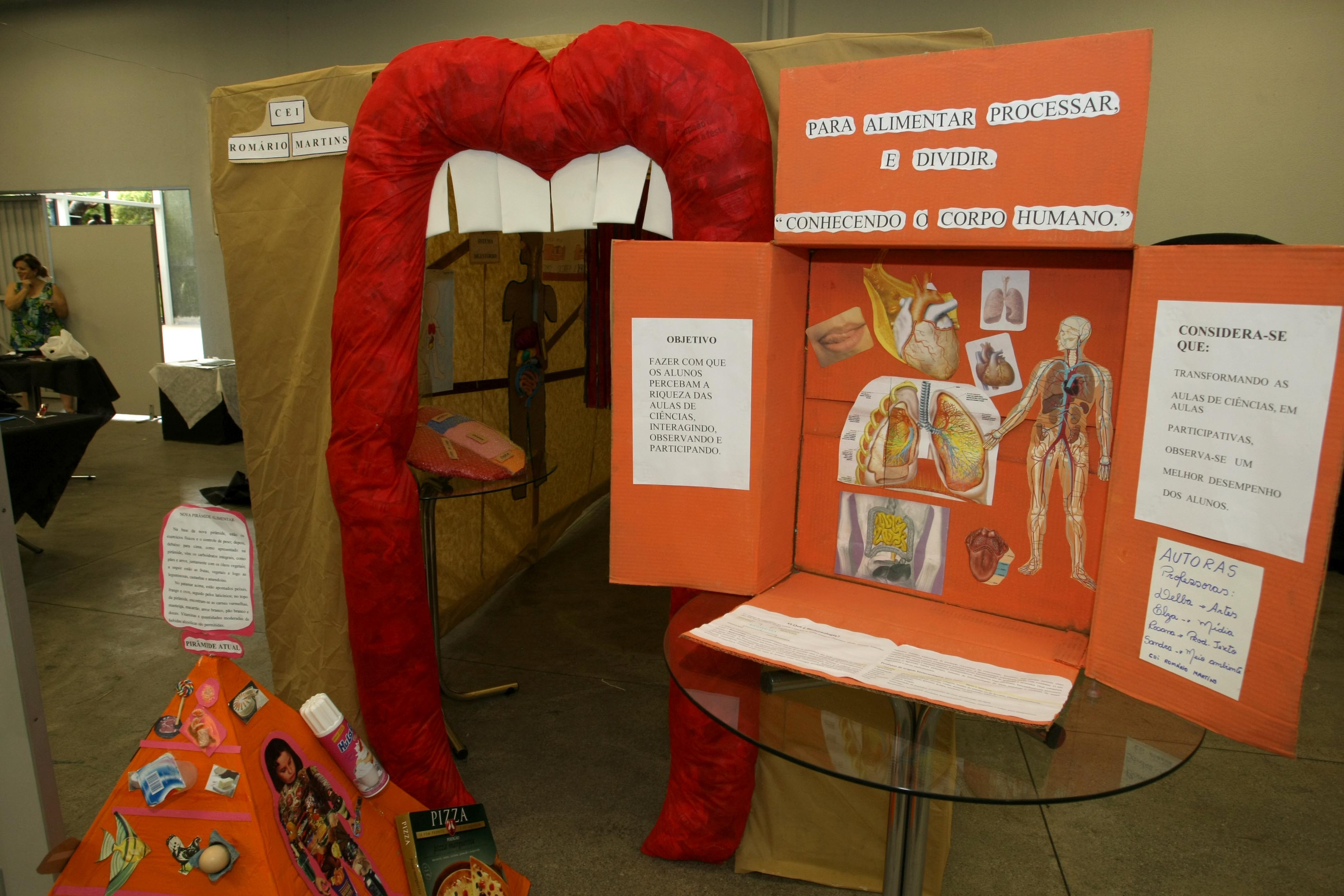 Visitante pode entrar em uma boca gigante para conhecer o funcionamento do sistema digestivo humano | Maurilio Cheli/SMCS