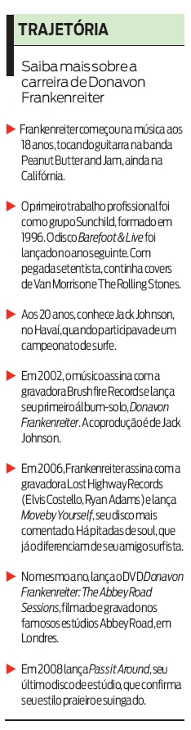 Saiba mais sobre a carreira do músico |