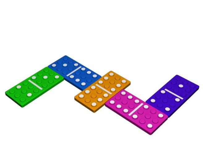 Dominó feito de almofadas. O projeto é do estudante Ricardo Ignacheski, da UP |