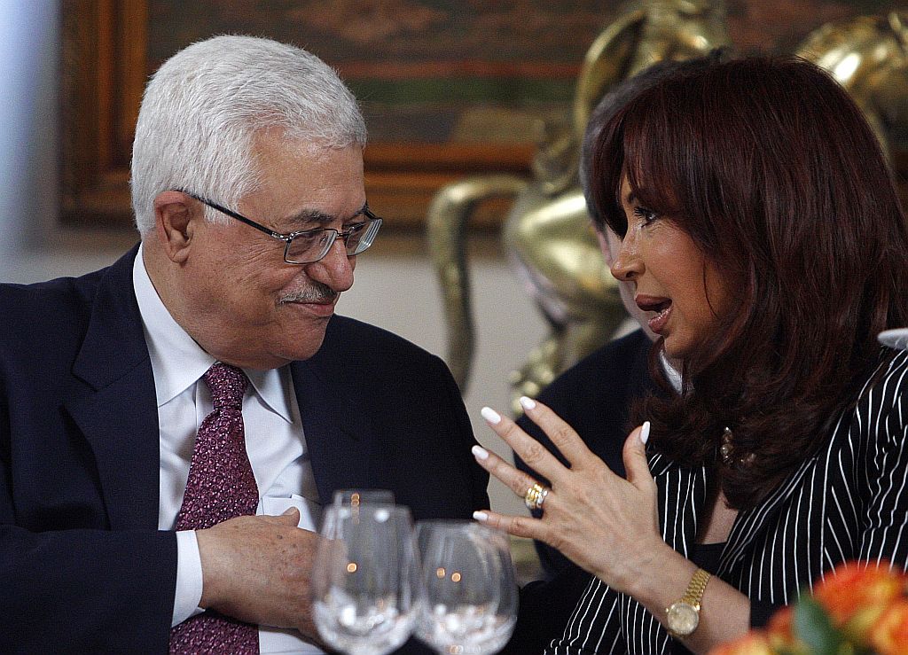 Presidente da Autoridade Nacional Palestina Mahmoud Abbas encontrou a presidente Cristina Kirchner na Argentina | reuters
