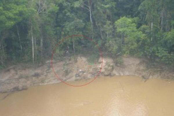 Local onde estão sendo realizadas as buscas no Amazonas | Divulgação/FAB