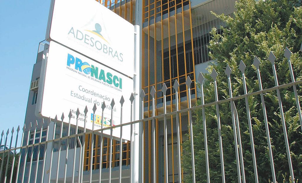 Fachada da Adesobras: entidade cobrou 22% da prefeitura de Itaipulândia como taxa de administração; novo prefeito renegociou o contrato e reduziu o porcentual para 11% | Daniel Derevecki/ Gazeta do Povo