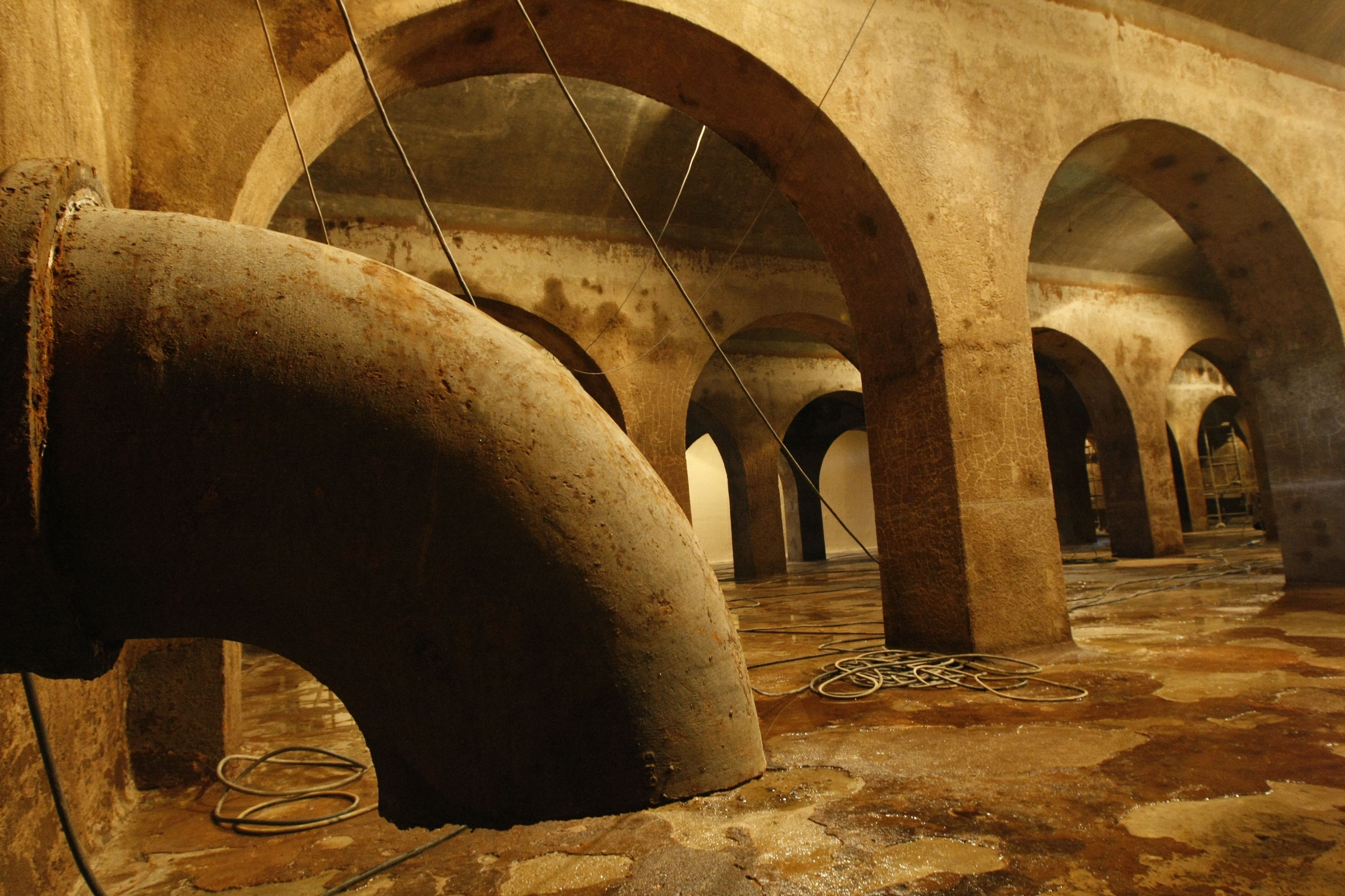 A galeria tem 6 metros de altura e capacidade para armazenar 5 mil metros cúbicos de água | Marcelo Elias - Agência de Notícias Gazeta do Povo