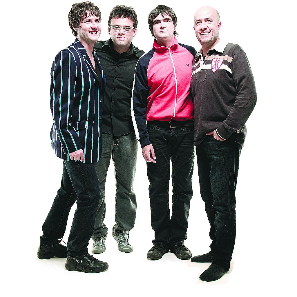 Os integrantes do Skank, atração do primeiro dia do Lupaluna (da esq. para a dir.): Lelo Zanetti (baixo), Henrique Portugal (teclado), Samuel Rosa (voz e guitarra) e Haroldo Ferretti (bateria) | Divulgação