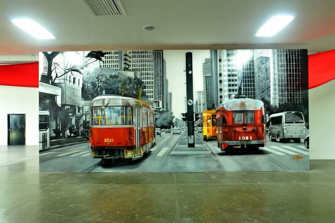 Para quem gosta de arte urbana, a Bienal conta com quatro painéis produzidos por grafiteiros |