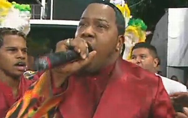 O sambista Wander Pires foi preso por estar devendo pensão alimentícia | Reprodução/TV Globo