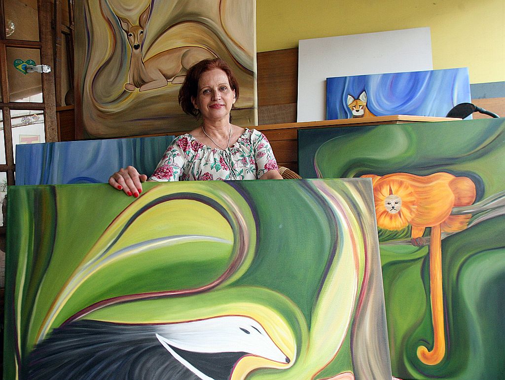 A pintora Ilka Passos: sobrevivência por meio da pintura | Priscila Forone/Gazeta do Povo