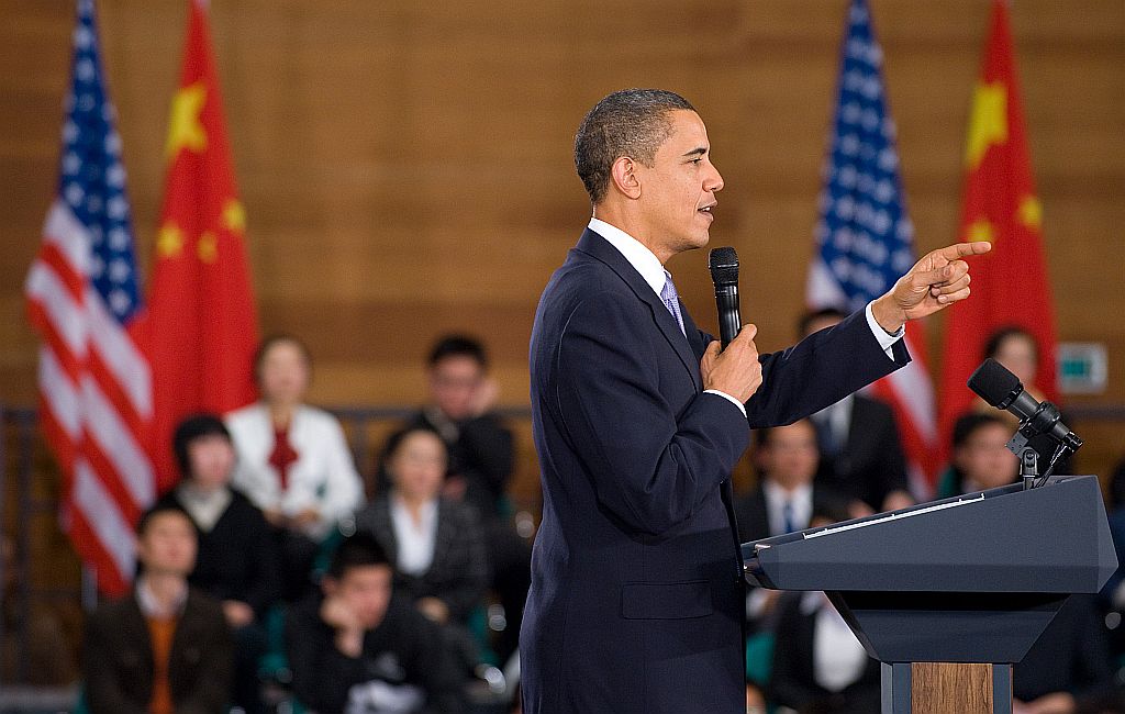 Presidente americano defendeu a liberdade de expressão na internet durante visita à China | AFP