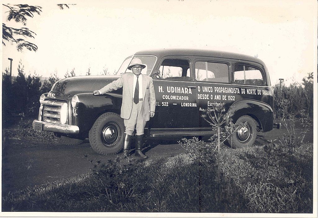 Hikoma Udihara filmava para promover venda de terras no norte do Paraná, região que considerava um paraíso | Acervo do Museu Histórico de Londrina