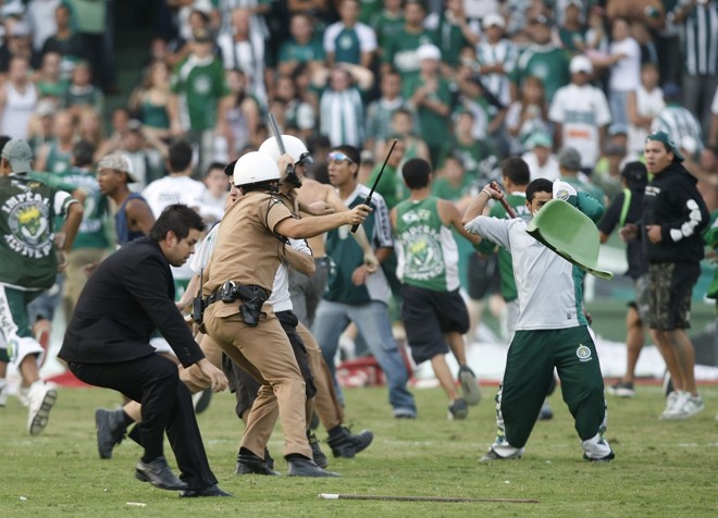 Uma batalha campal se viu a seguir |