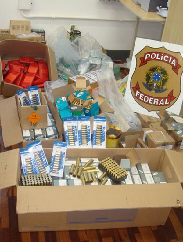 Cinco são presos em ação da PF contra comércio de munições | Divulgação / Polícia Federal