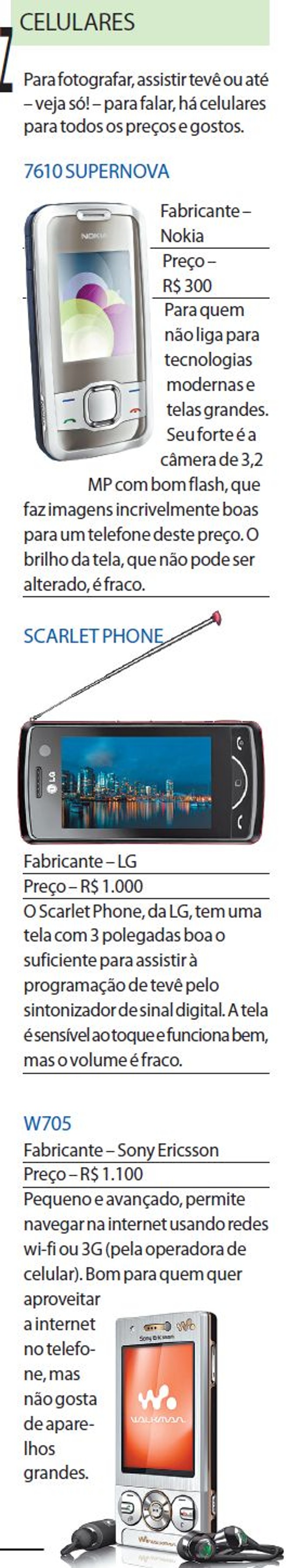 Confira novos modelos de celulares |