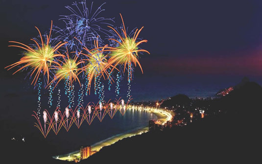 Fogos vão representar desejos de Ano Novo | Divulgação