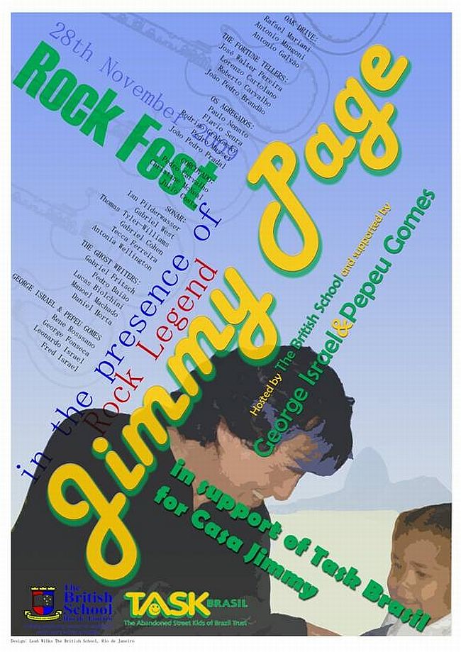 Cartaz de divulgação do show de Pepeu Gomes e George Israel em homenagem a Page | Divulgação