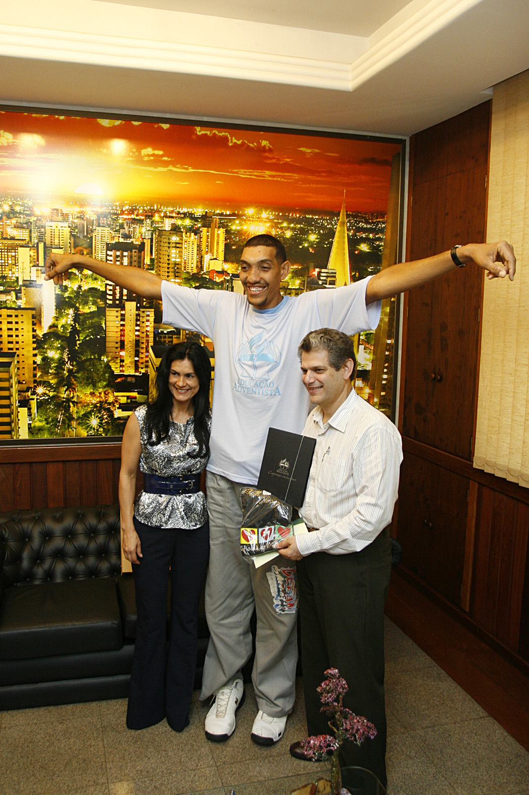 Albino esteve em Maringá em outubro, quando foi convidado para participar dos festejos de Natal | André Renato/PMM