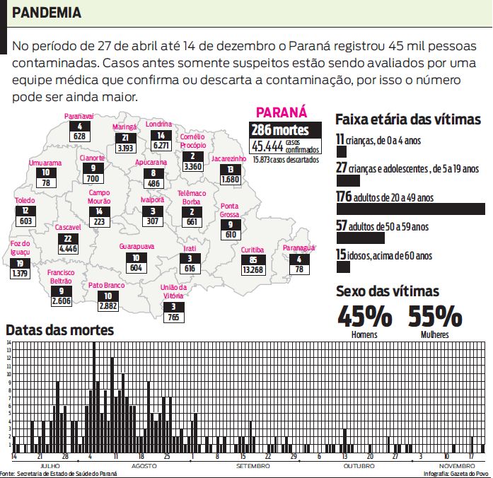 Veja os 45 mil casos confirmados de gripe A no Paraná |