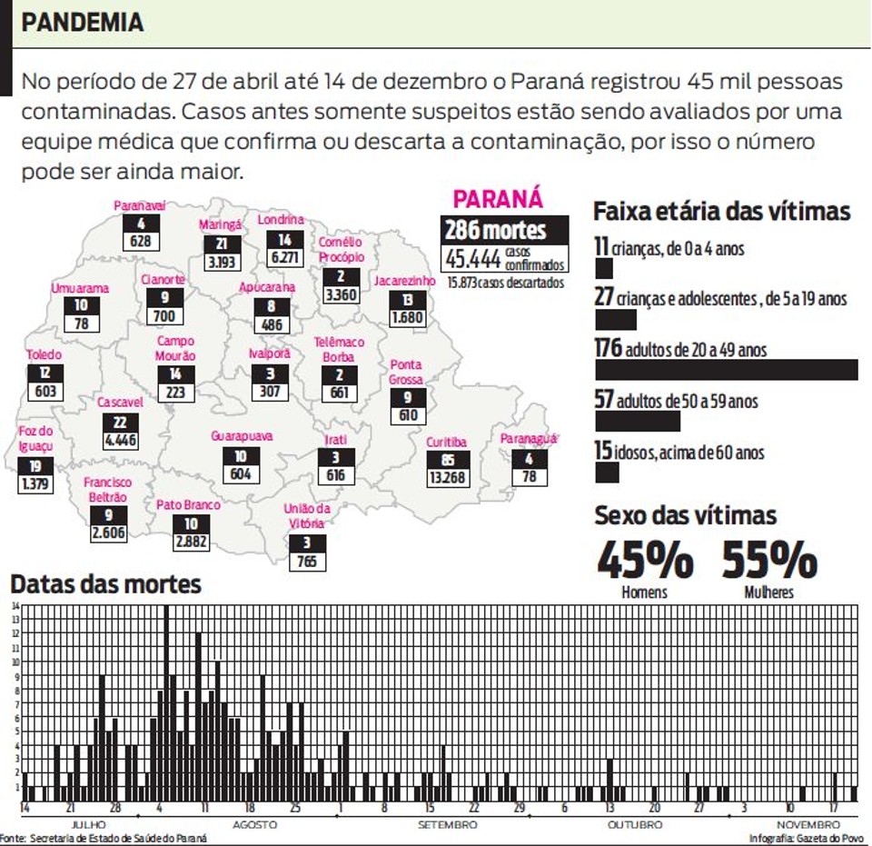 Veja os 45 mil casos confirmados de gripe A no Paraná |