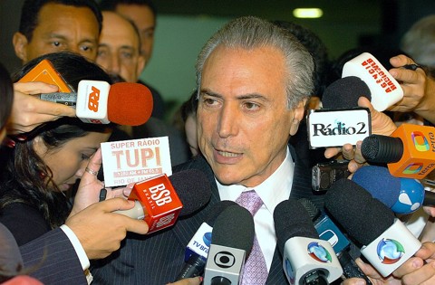 Gravação liga cúpula do PMDB ao mensalão do Distrito Federal Michel Temer, segundo gravação, teria recebido 100 pau (sic) do suposto esquema de propina do DEM. Ele negou a acusação e disse que irá processar os responsáveis | Luiz Cruvinel/Ag. Câmara