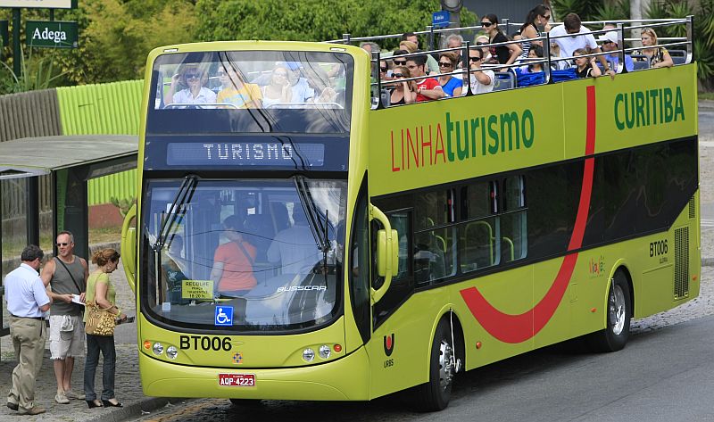 No primeiro trimestre de 2010 mais quatro ônibus como esse vão entrar na Linha Turismo | Arquivo/Gazeta do Povo