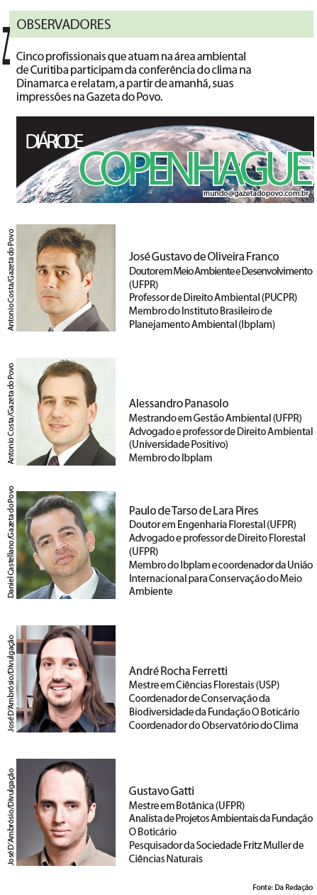 Veja quem são os paranaenses que estarão em Copenhague |