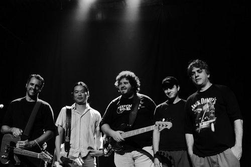 Mário Bortolotto (1º à direita) e a banda Saco de Rato | Reprodução / MySpace