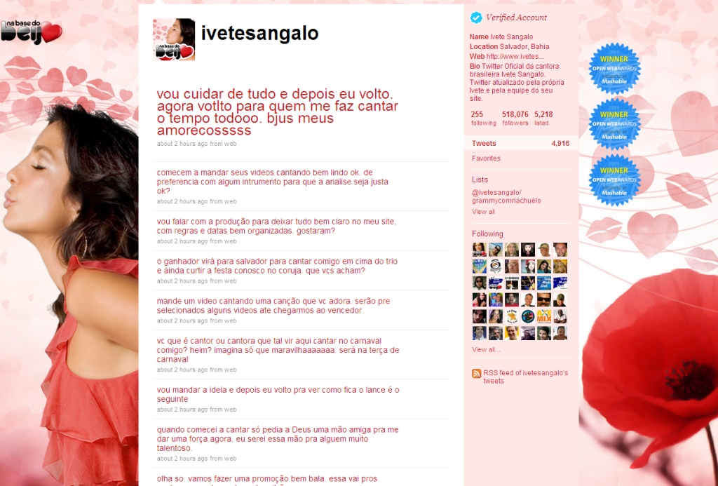Ivete Sangalo cria concurso para cantores em página do Twitter | Reprodução / Twitter