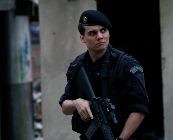 Capitão Nascimento: símbolo do Bope a caminho de Curitiba. |