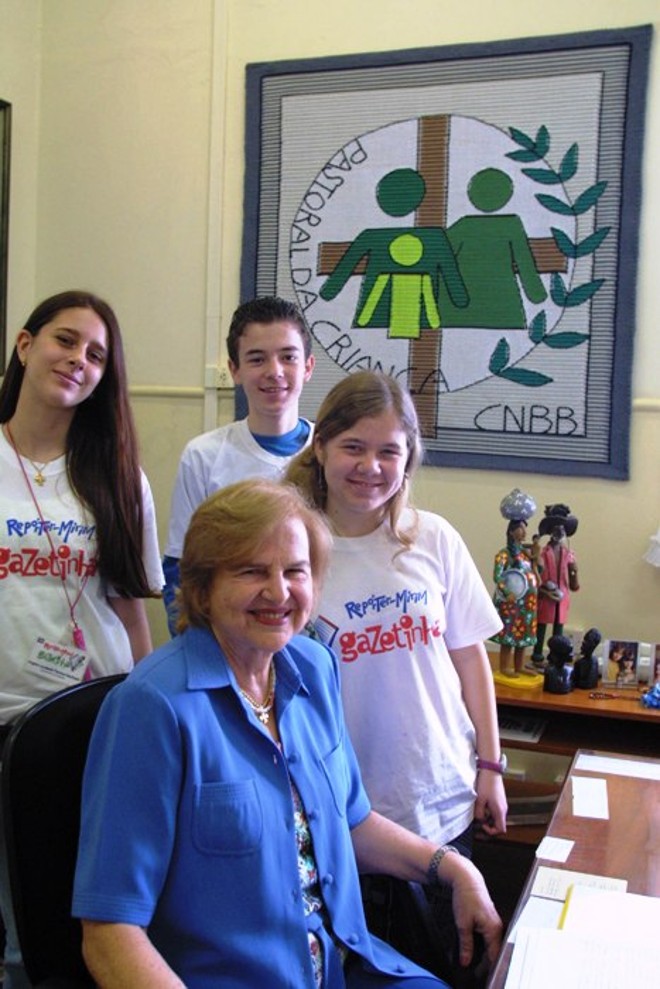 Dona Zilda: ideias marcaram os jovens repórteres da Gazetinha. | 