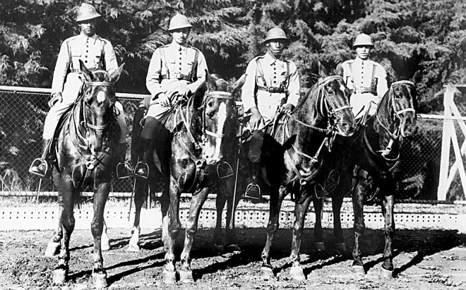 Cavalarianos da Guarda Civil presentes no