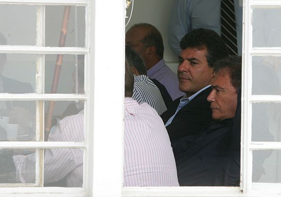 Richa e Alvaro ficaram lado a lado na reunião fechada da executiva do PSDB do Paraná: apesar do discurso da unidade, ainda não há consenso sobre o nome do candidato | Daniel Castellano/ Gazeta do Povo