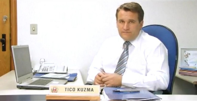 Reprodução de trecho do vídeo que o vereador enviou para a produção do BBB |