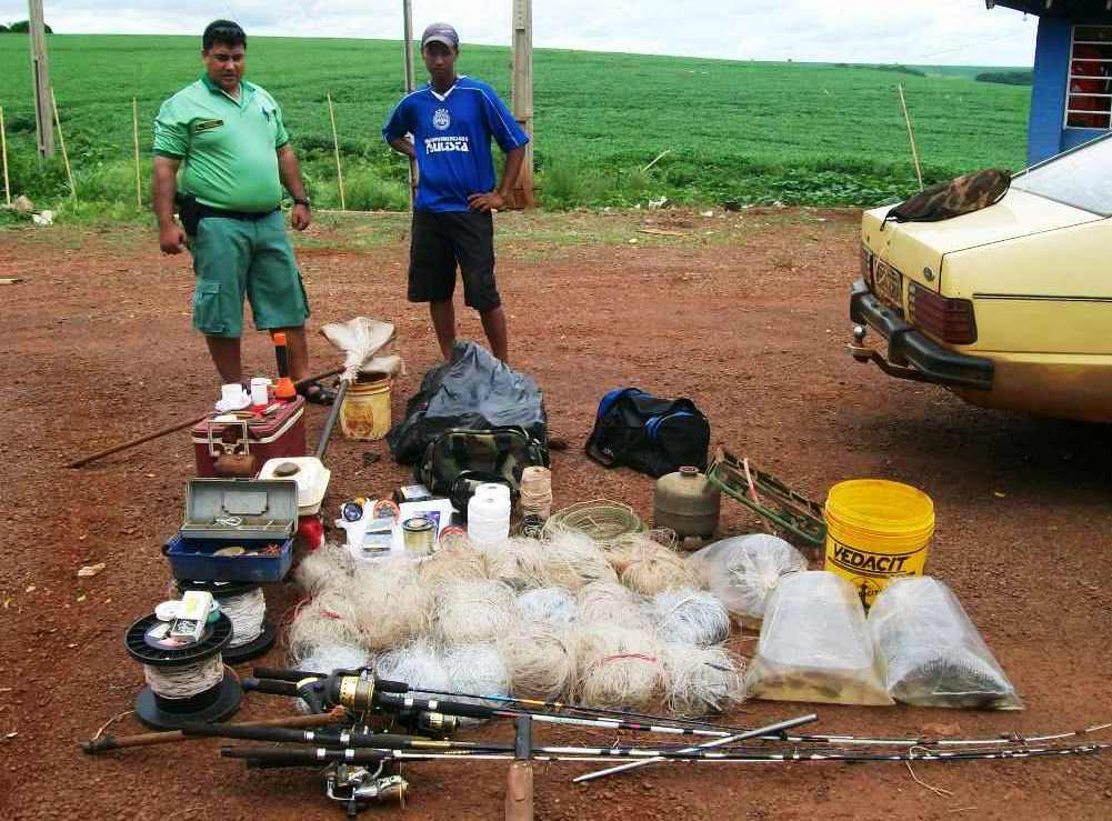 A pesca é proibida nesta época do ano, pois os peixes estão em fase de reprodução, a chamada piracema | Divulgação/Força Verde