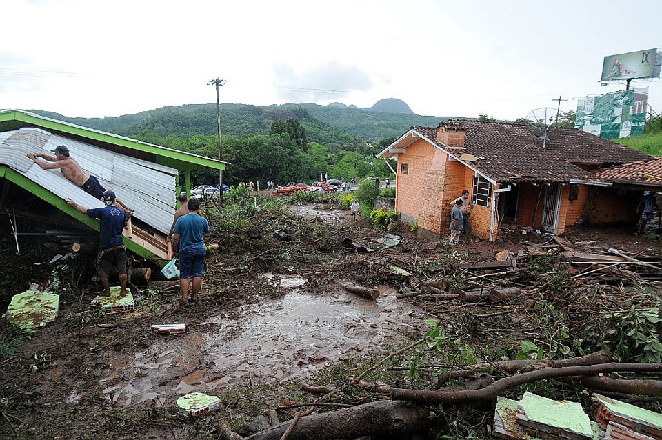 Cheia do Rio Paranhana provocou destruição em Três Coroas, no RS | Camila Domingues/Correio do Povo