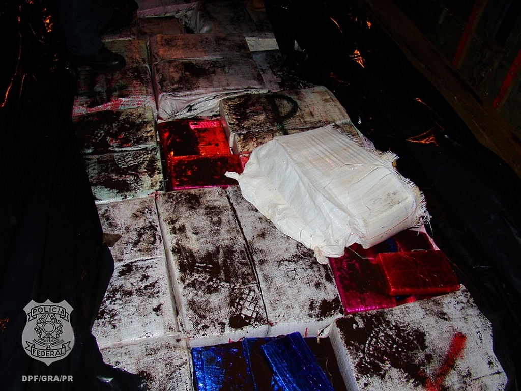 Maconha apreendida em junho, em Guaíra: cidade pode se tornar principal porta de entrada para drogas e no Paraná | Polícia Federal/Divulgação